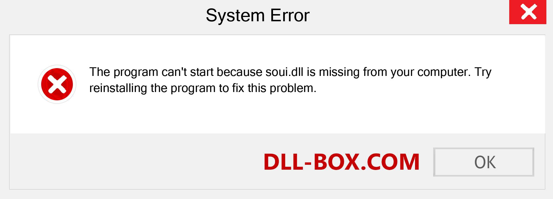  soui.dll file is missing?. Download for Windows 7, 8, 10 - Fix  soui dll Missing Error on Windows, photos, images